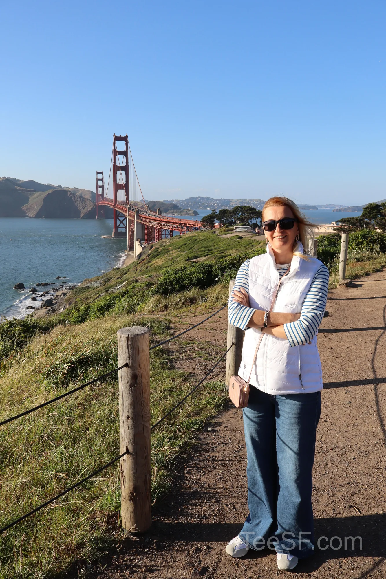 golden Gate Bridge Overlook Portrait during a Stripe Sessions 2026 visit in San Francisco.